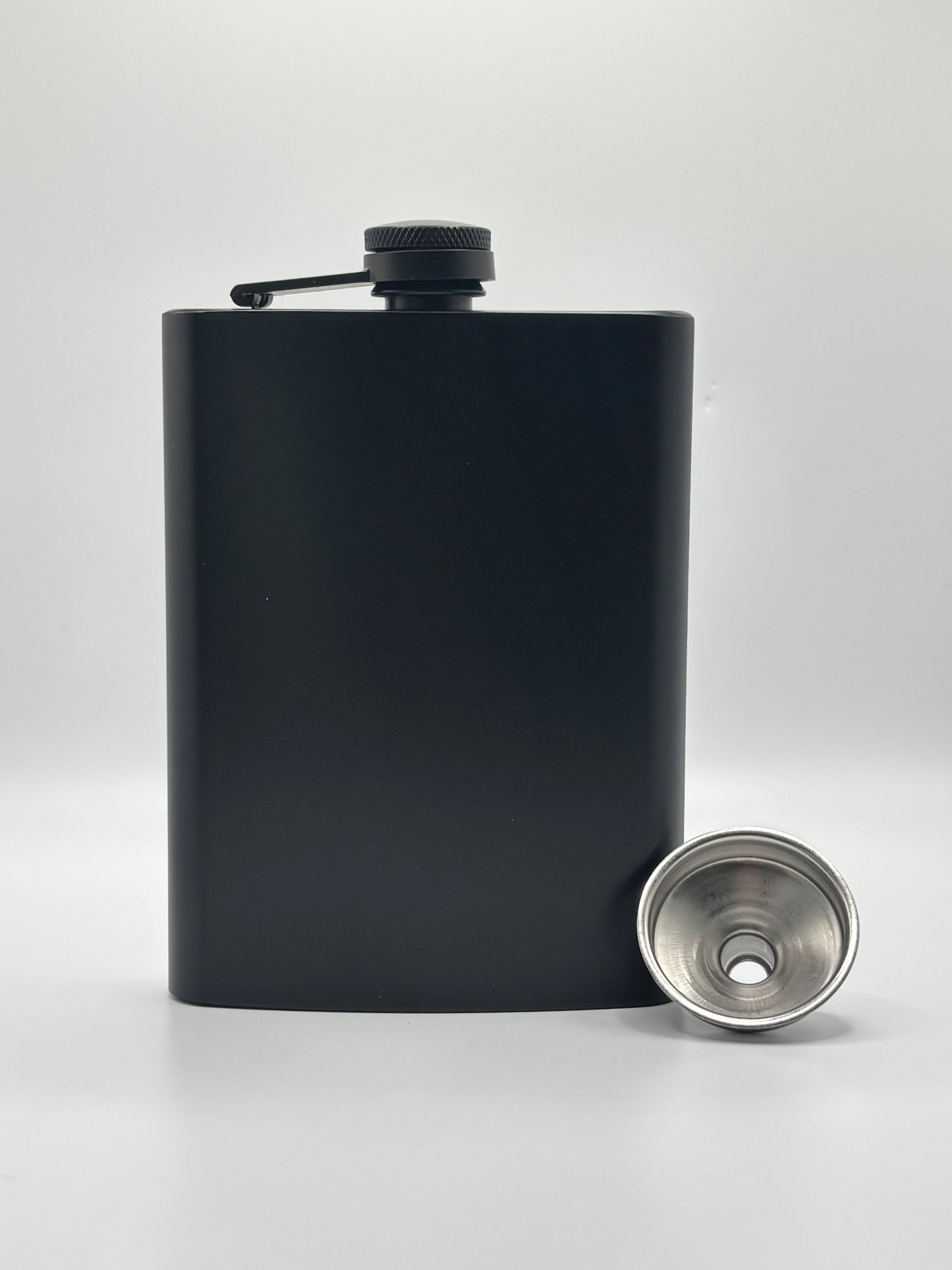 Stainless Steel Engraved Hip Flask - 8oz Capacity, Customized