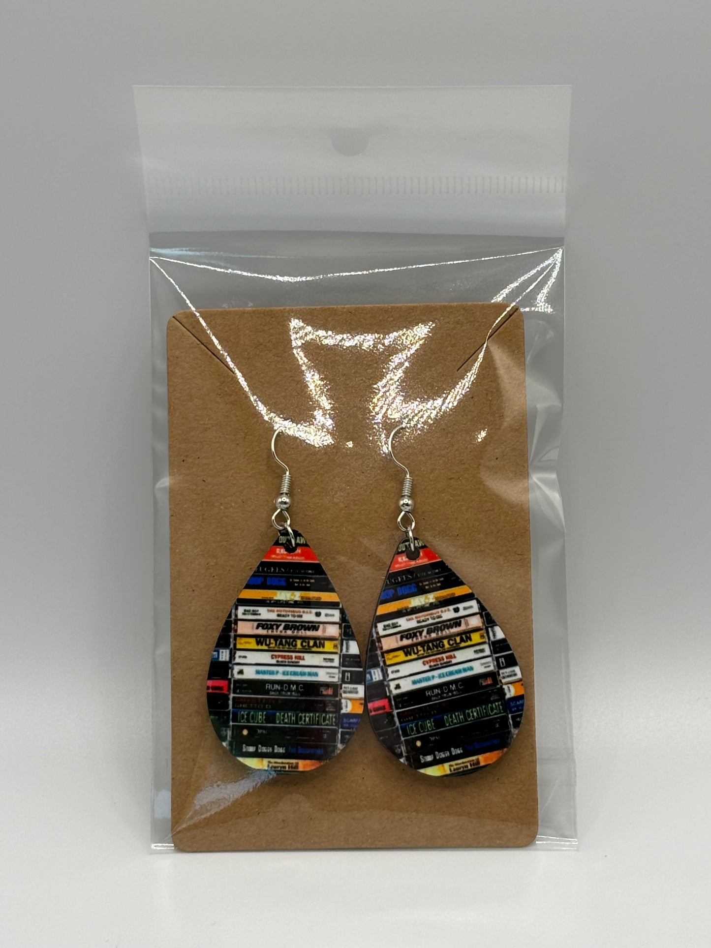 Retro Vibes: Handmade Cassette Tape Earrings for Music Lovers!