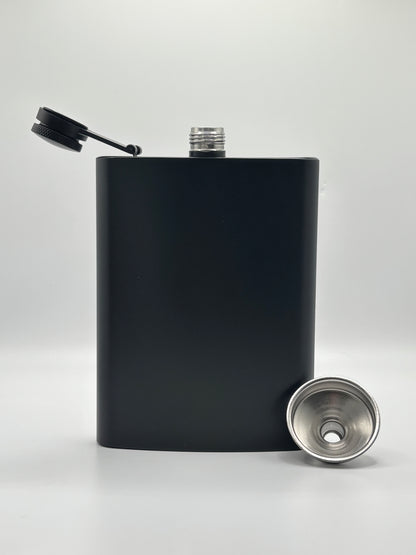 Stainless Steel Engraved Hip Flask - 8oz Capacity, Customized