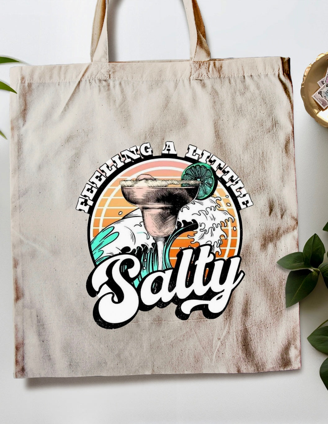 Embrace Your Quirky Side: Feeling a Little Salty Canvas Tote Bags for Fun and Function