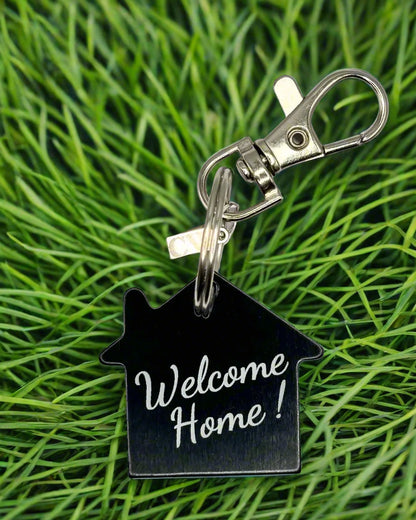 Personalized Engraved Realtor Marketing Keychains - Double Sided Custom Engraving